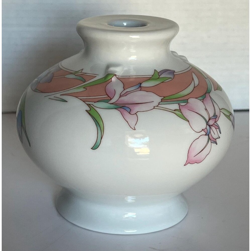 Vintage Wicks ’n’ Sticks Fiona Apricot Bud Vase Japan - Picture 2 of 5